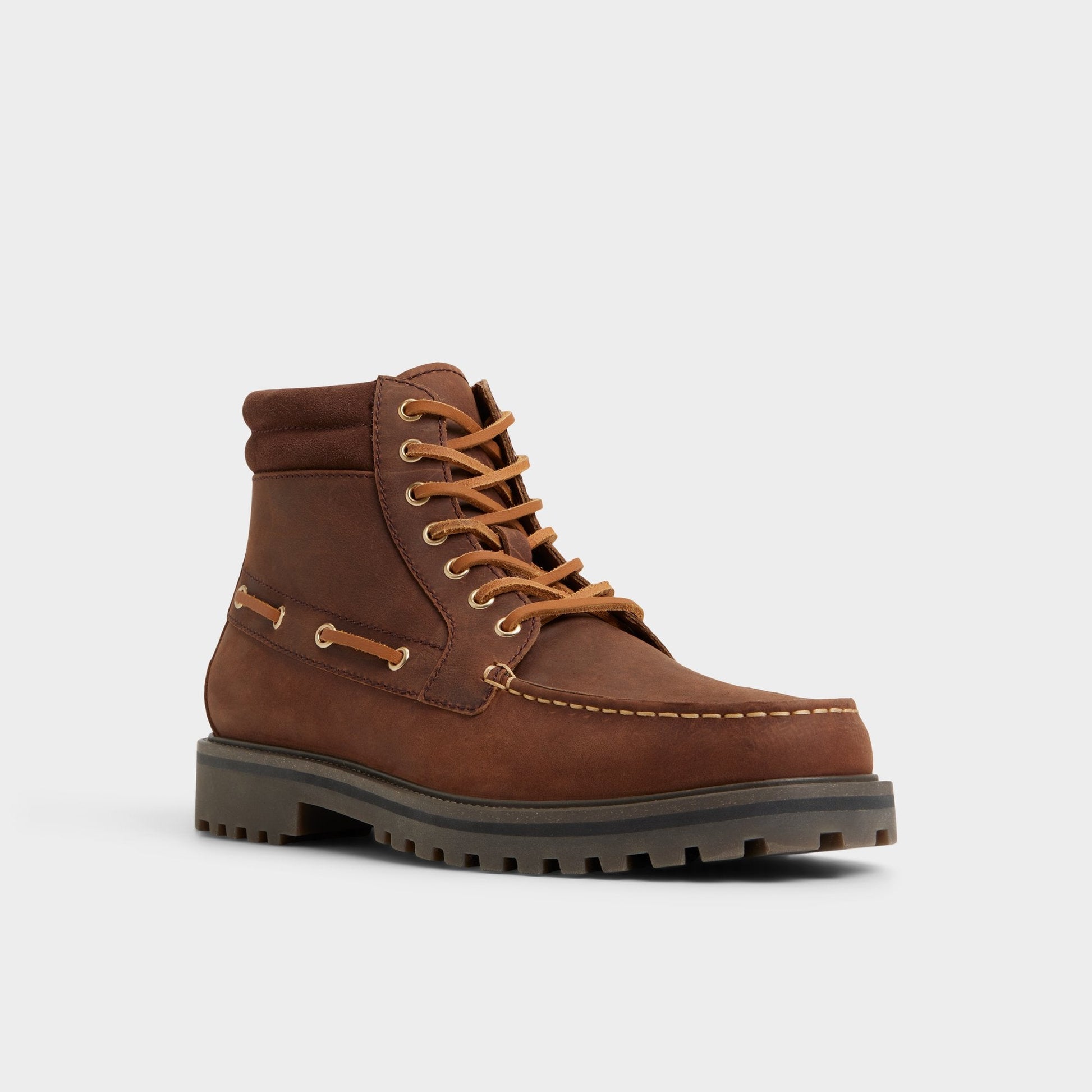 Farrell in Medium Brown - Combat boot, Lug sole Aldo Medium brown