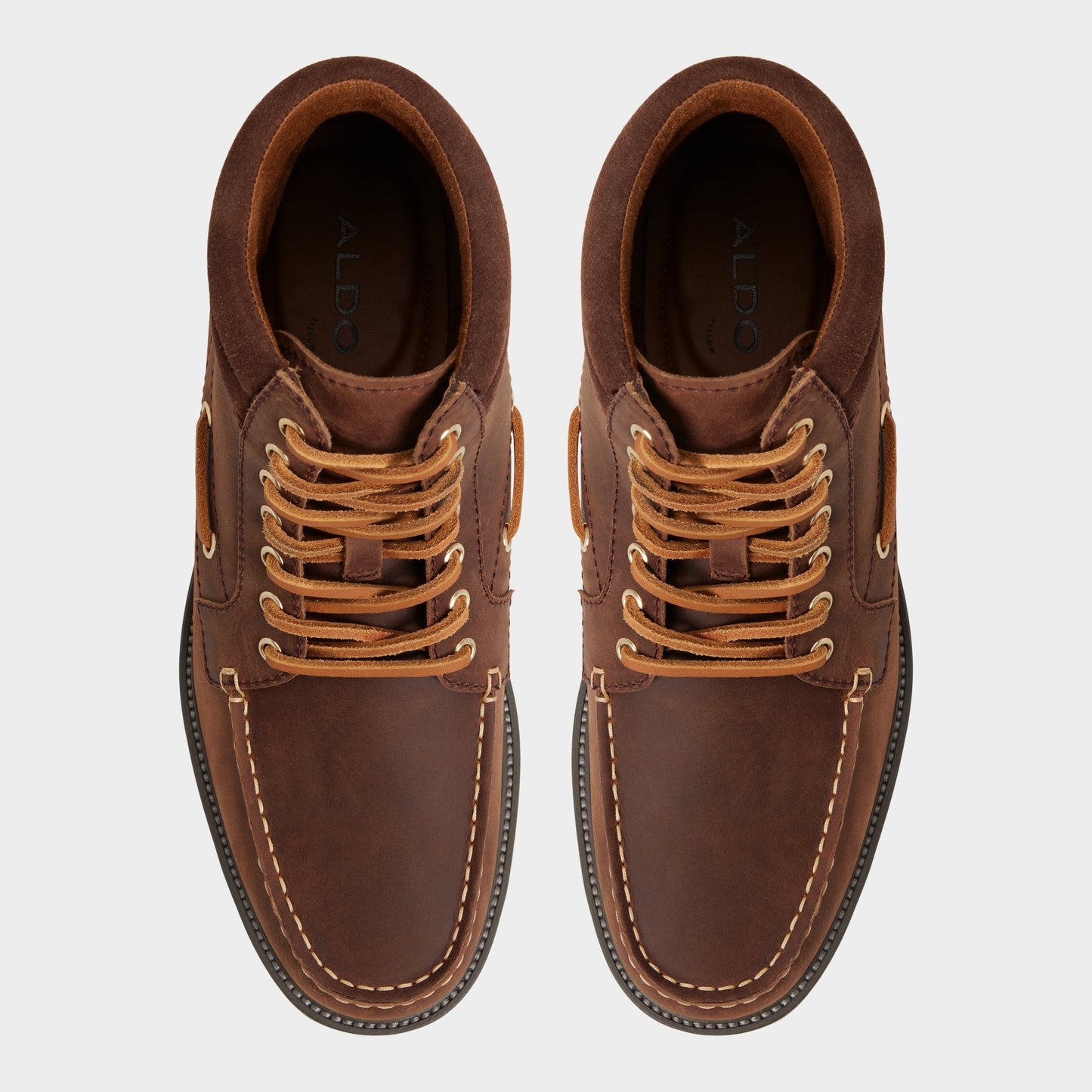 Farrell in Medium Brown - Combat boot, Lug sole Aldo Medium brown