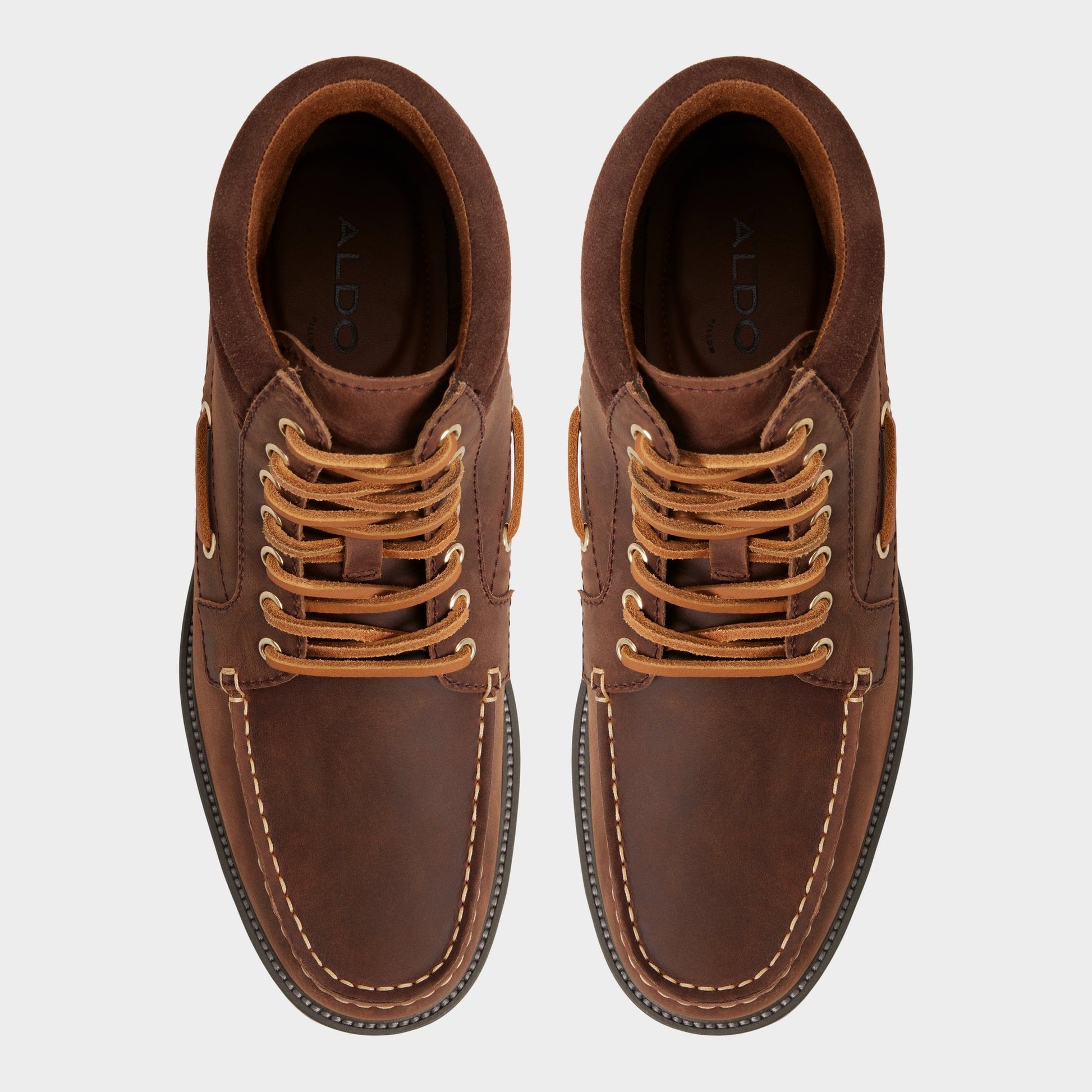 Farrell in Medium Brown - Combat boot, Lug sole Aldo Medium brown