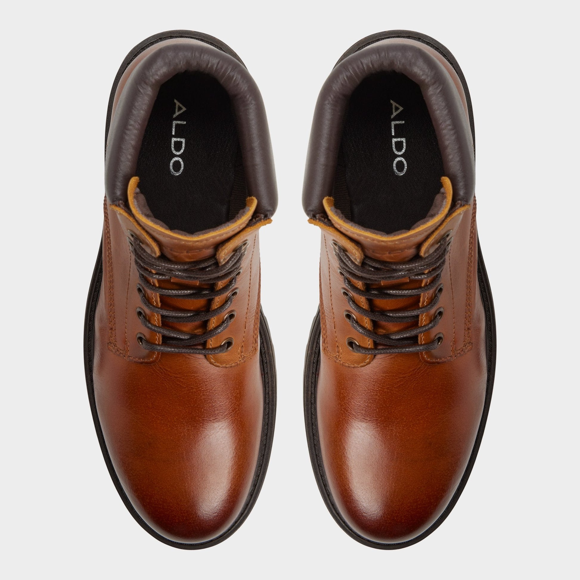 Draco in Cognac - Combat boot, Lug sole Aldo Cognac