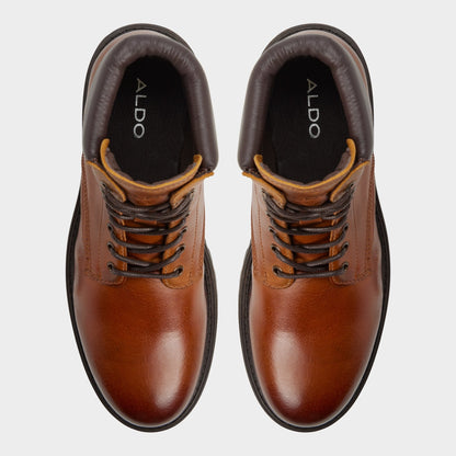 Draco in Cognac - Combat boot, Lug sole Aldo Cognac