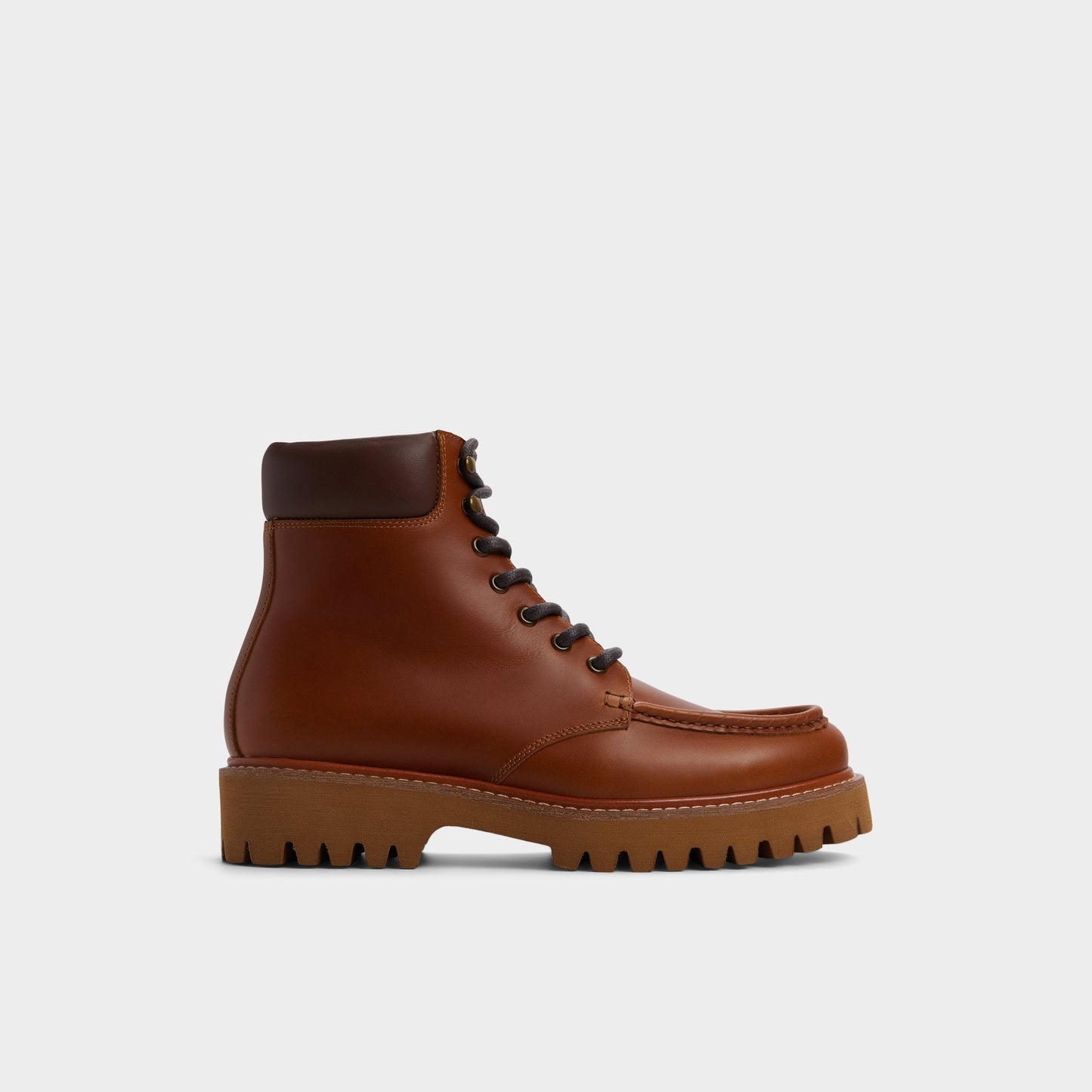 Grier in Cognac - Combat boot, Lug sole Aldo Cognac