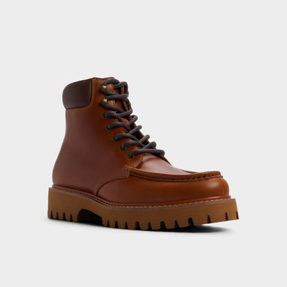 Grier in Cognac - Combat boot, Lug sole Aldo Cognac