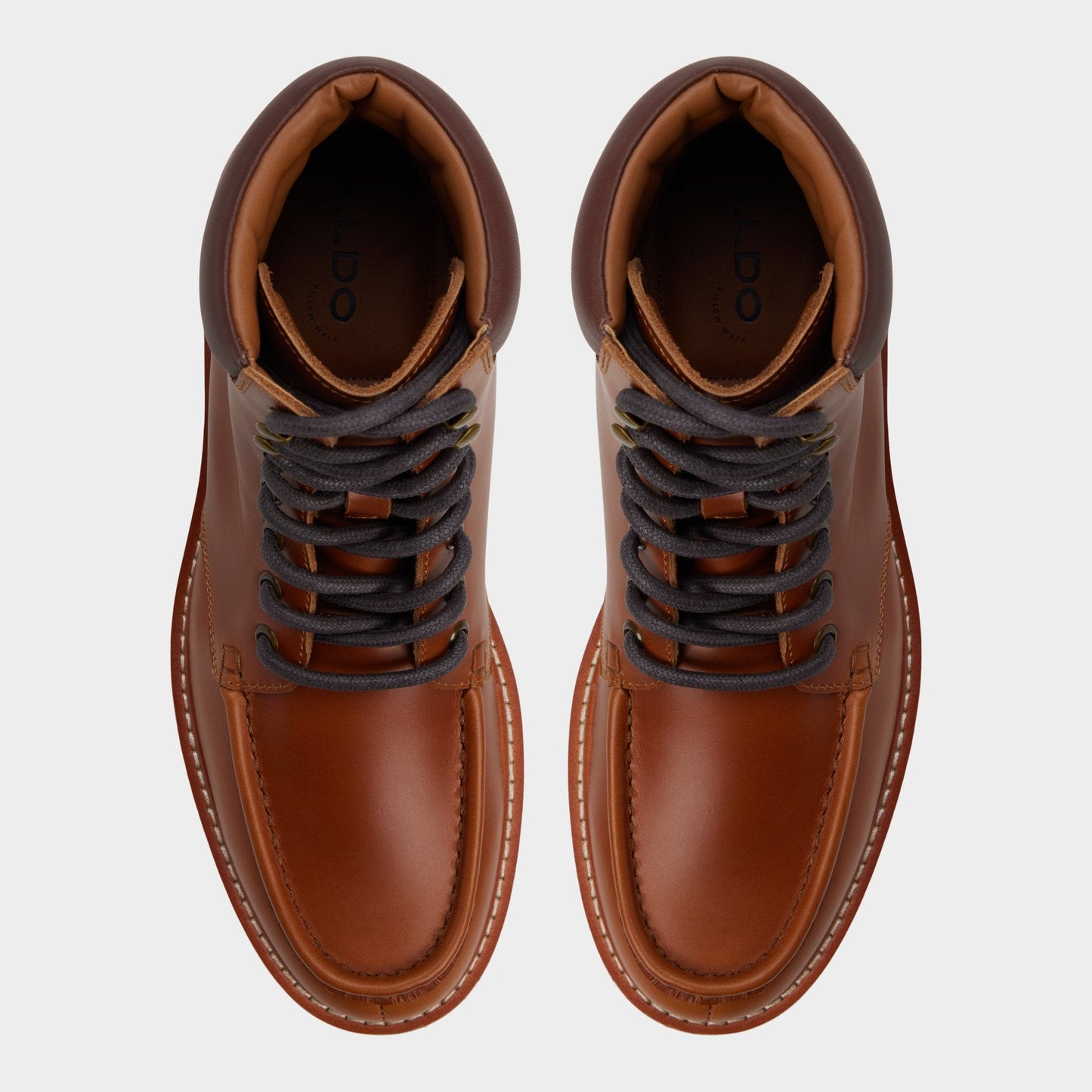 Grier in Cognac - Combat boot, Lug sole Aldo Cognac