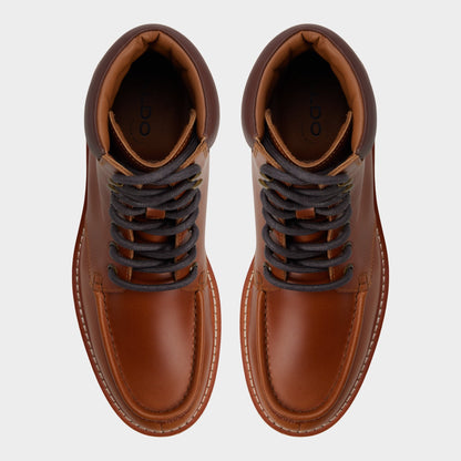 Grier in Cognac - Combat boot, Lug sole Aldo Cognac