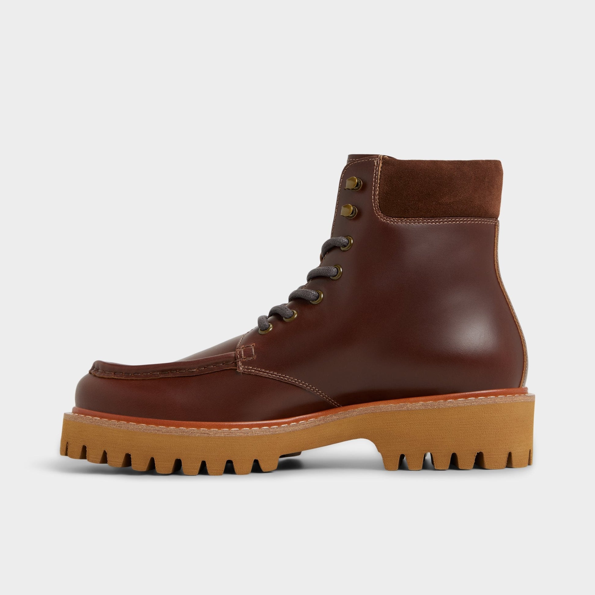 Grier in Medium Brown - Combat boot, Lug sole Aldo Medium brown