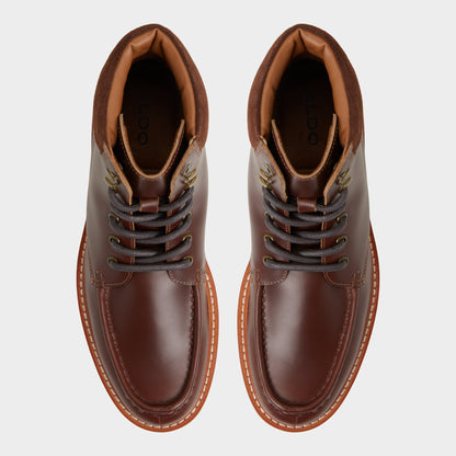 Grier in Medium Brown - Combat boot, Lug sole Aldo Medium brown