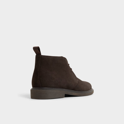 Jefrey Dark Brown Leather Suede Men's Chukka boots - Chukka boot Aldo Dark Brown