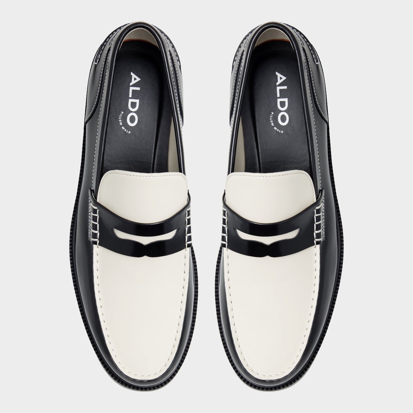 Kieran Black/White Men's Dress Shoes - Loafer Aldo Black/white
