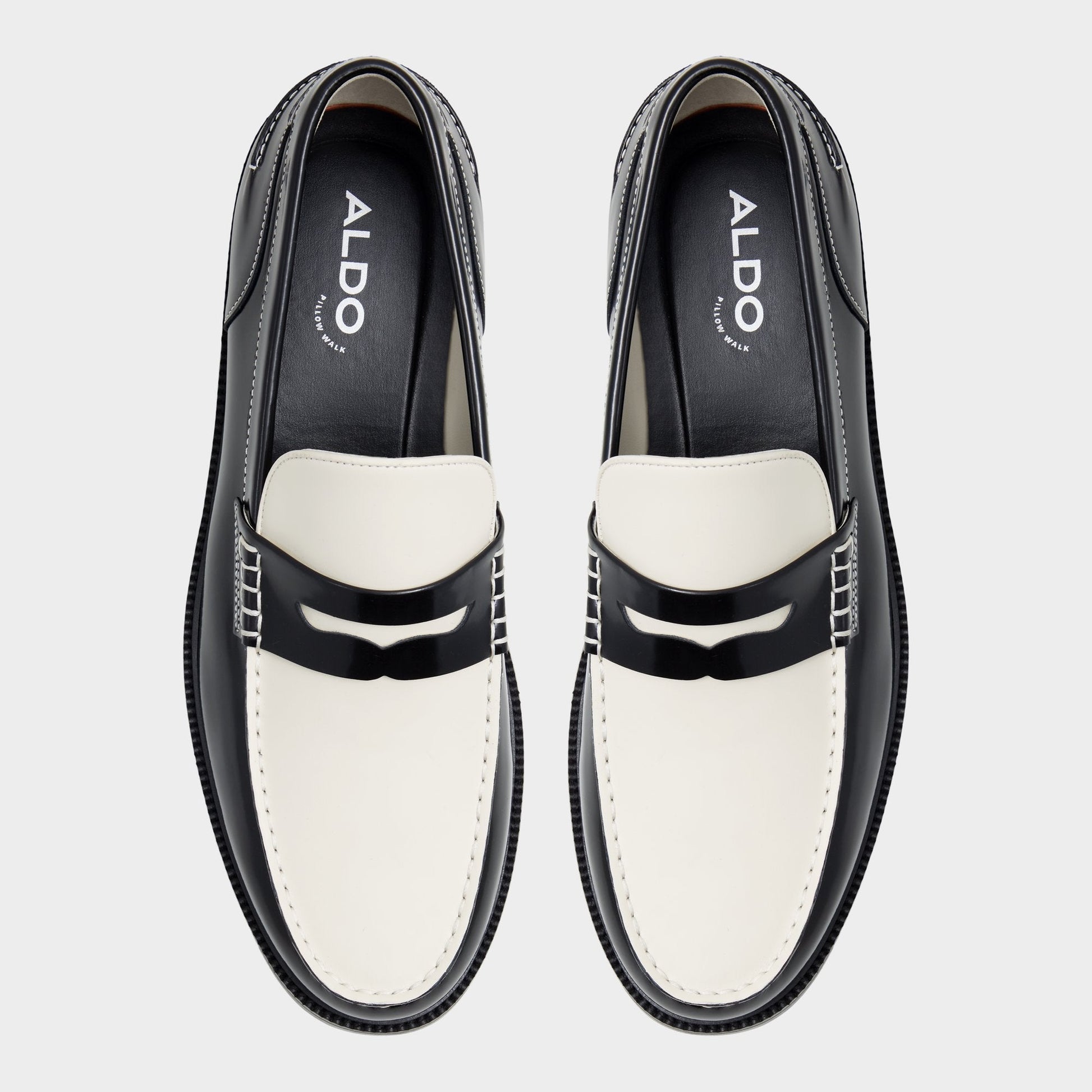 Kieran Black/White Men's Dress Shoes - Loafer Aldo Black/white