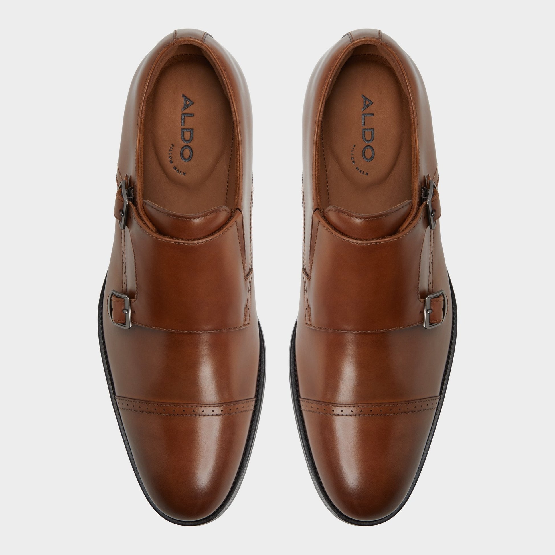 Zelasien in Cognac - Monkstrap loafer Aldo Cognac