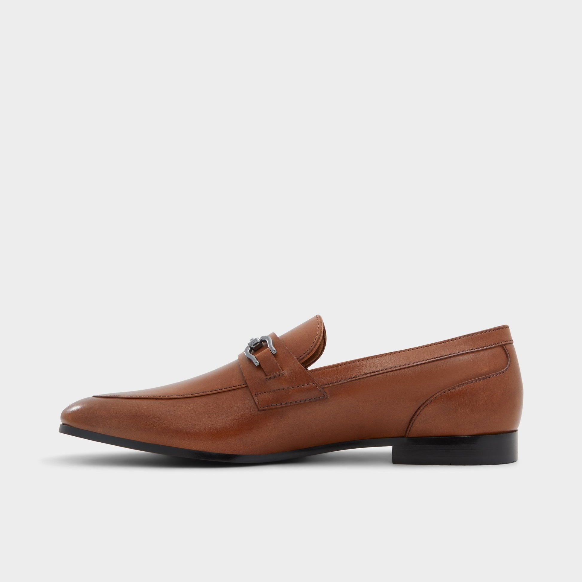 Marinho Cognac Leather Smooth Men's Dress Shoes - Loafer Aldo Cognac