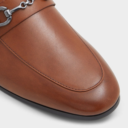 Marinho Cognac Leather Smooth Men's Dress Shoes - Loafer Aldo Cognac