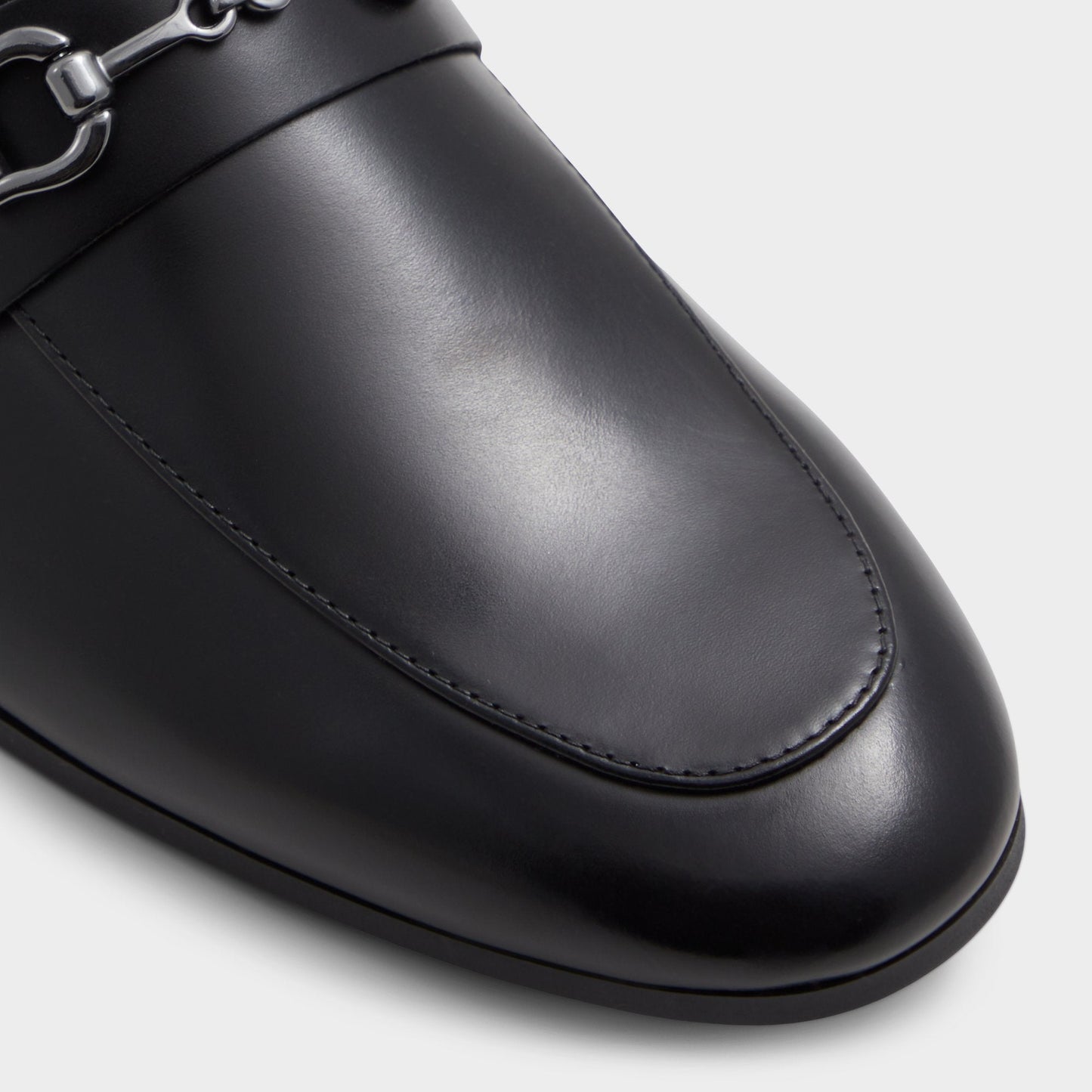 Marinho Open Black Leather Smooth Men's Dress Shoes - Loafer Aldo Open Black