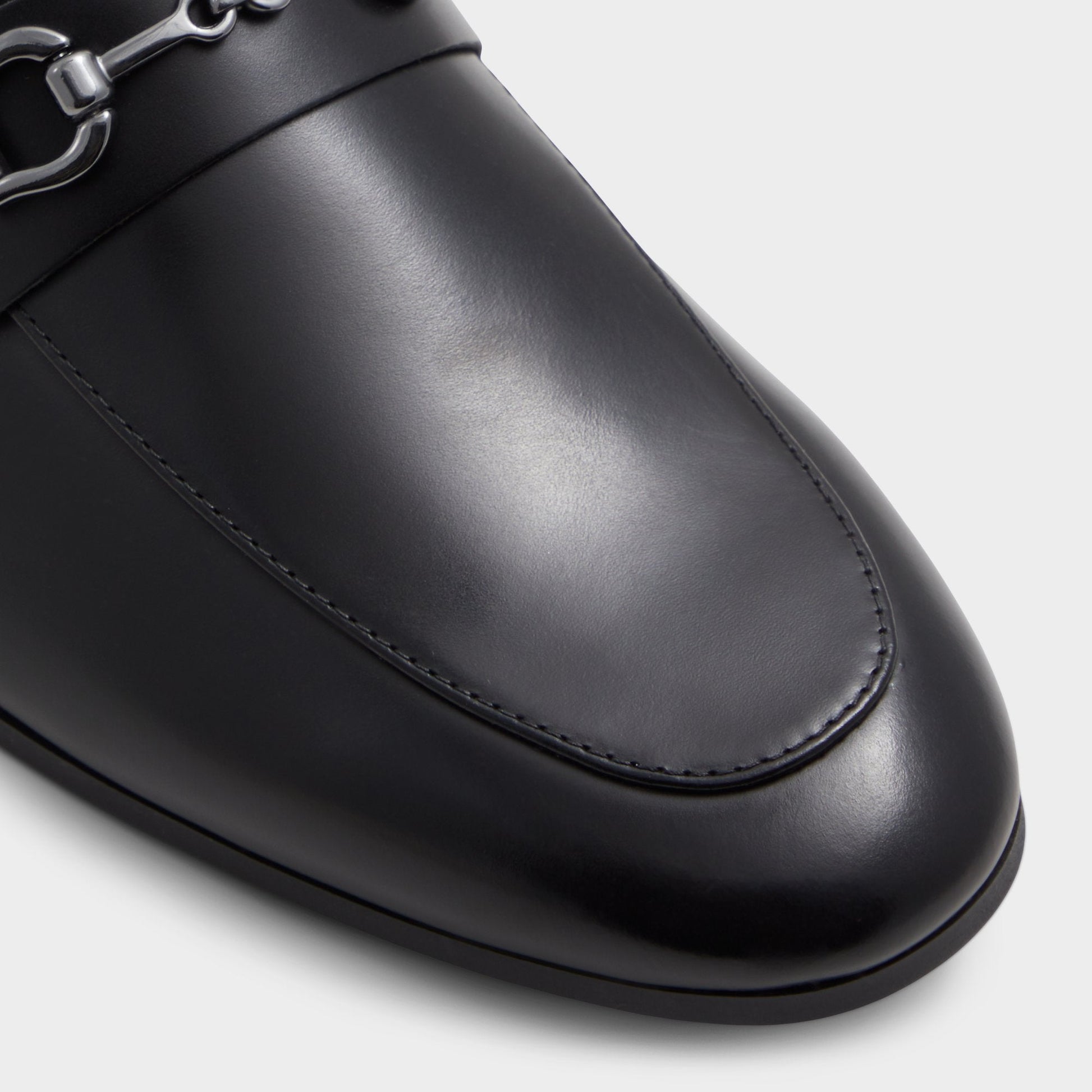 Marinho Open Black Leather Smooth Men's Dress Shoes - Loafer Aldo Open Black