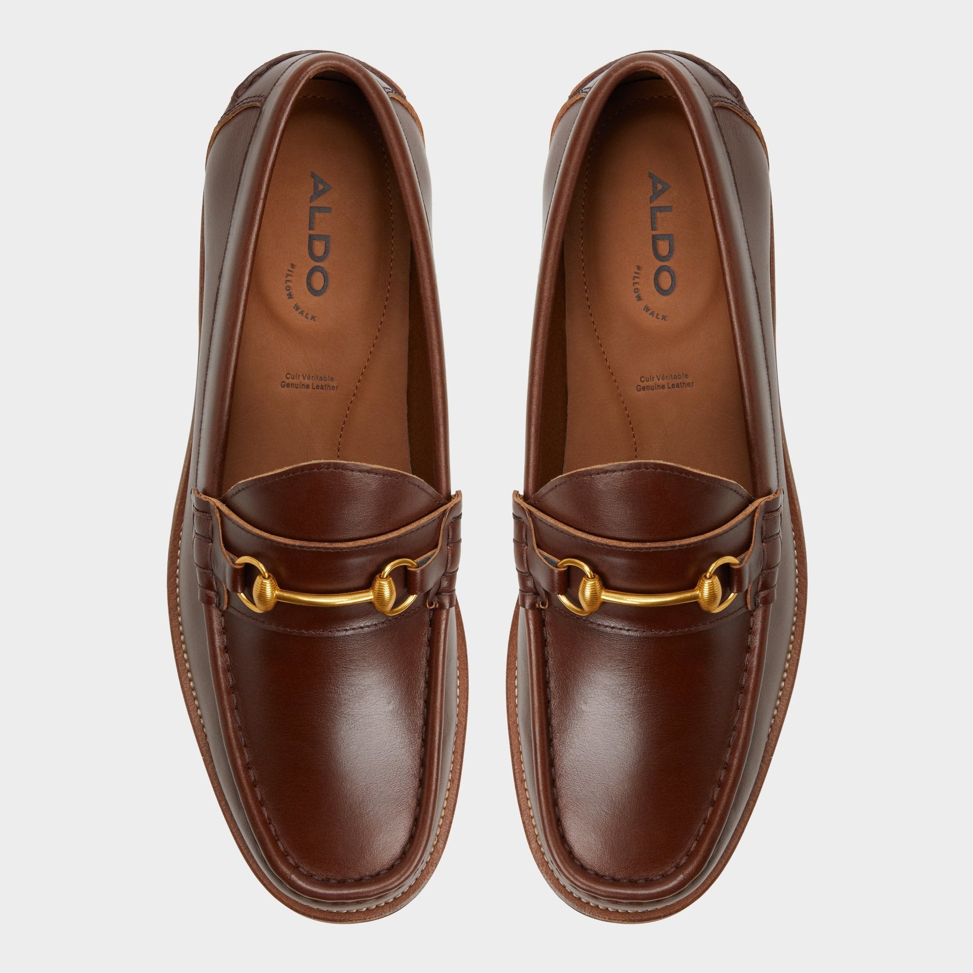 Wildwoodd Medium Brown Men's Dress Shoes - Loafer Aldo Medium Brown