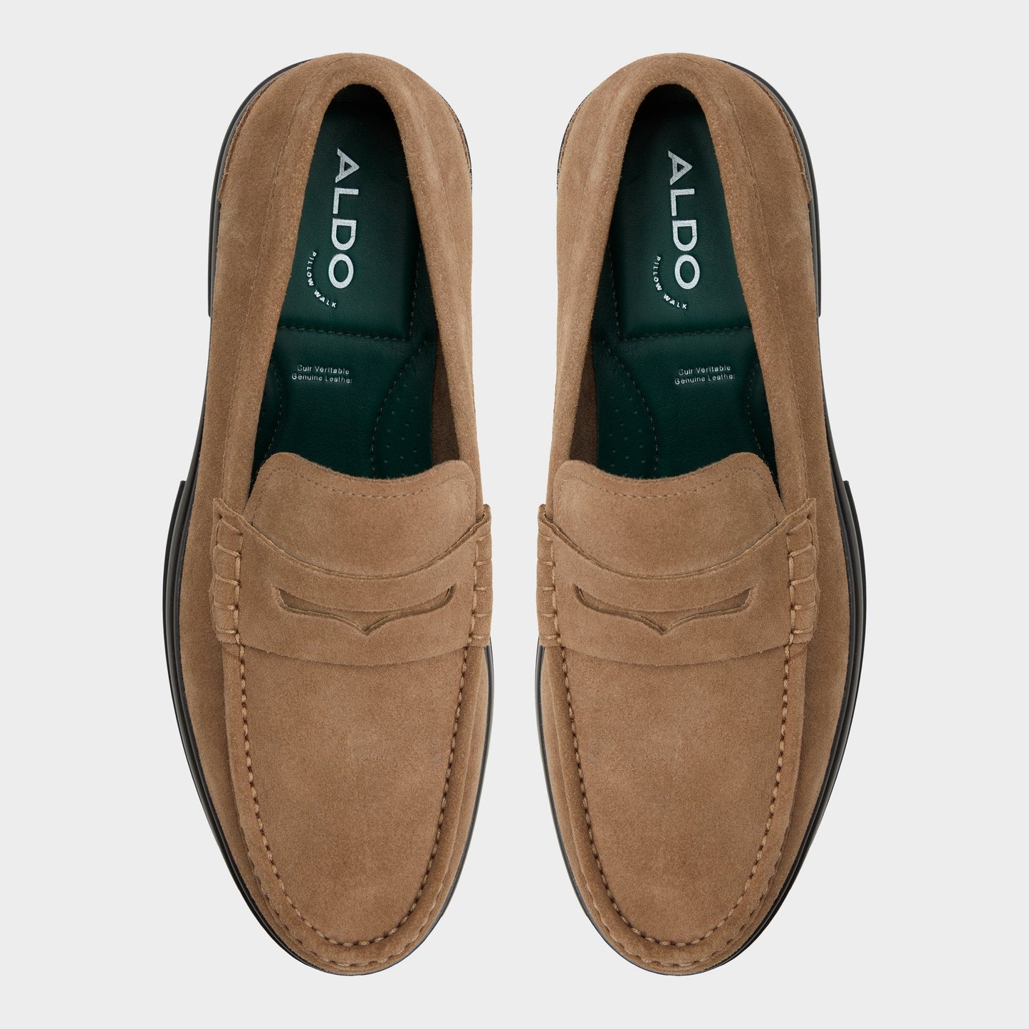 Tucker Other Brown Leather Suede Men's Dress Shoes - Loafer Aldo Other brown