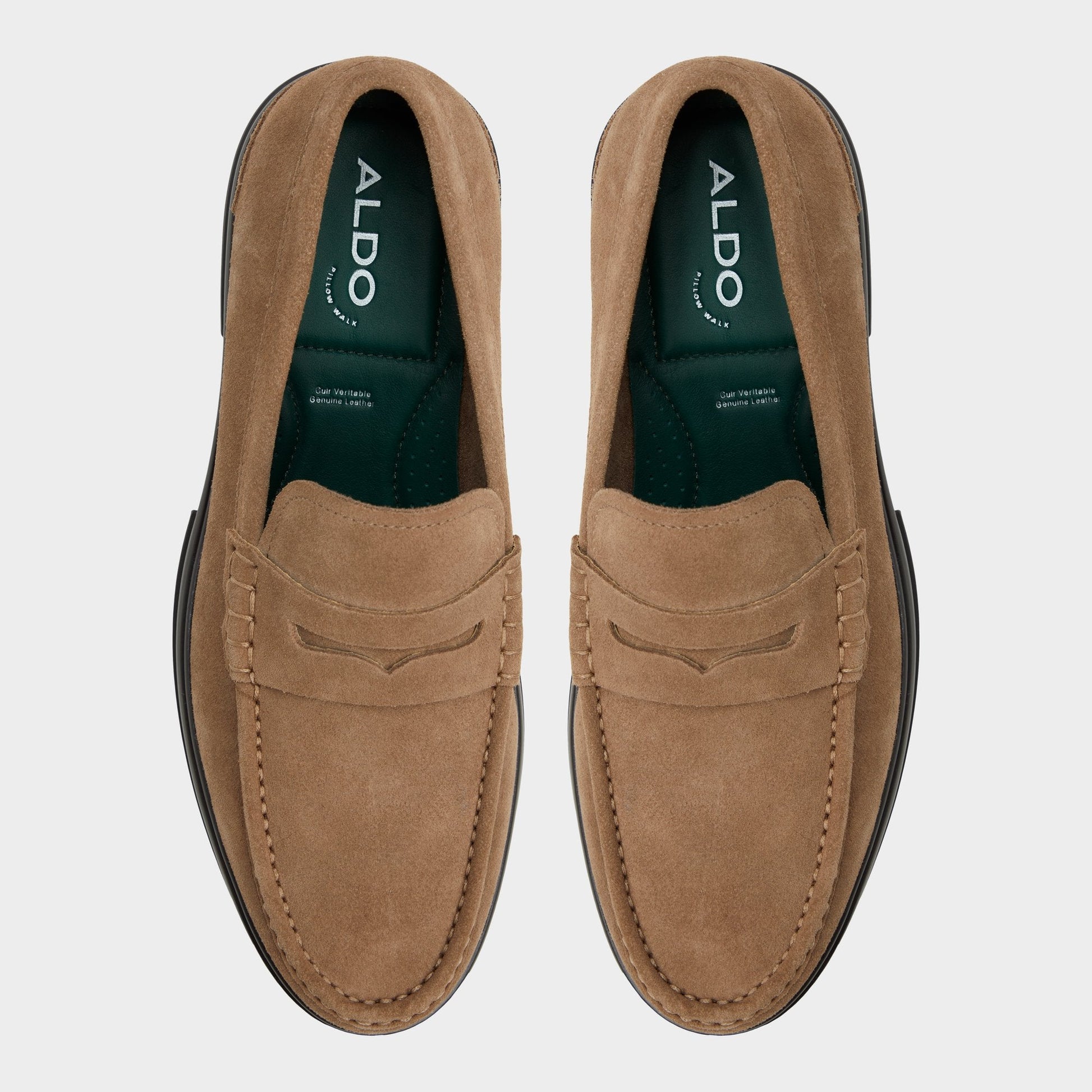 Tucker Other Brown Leather Suede Men's Dress Shoes - Loafer Aldo Other brown
