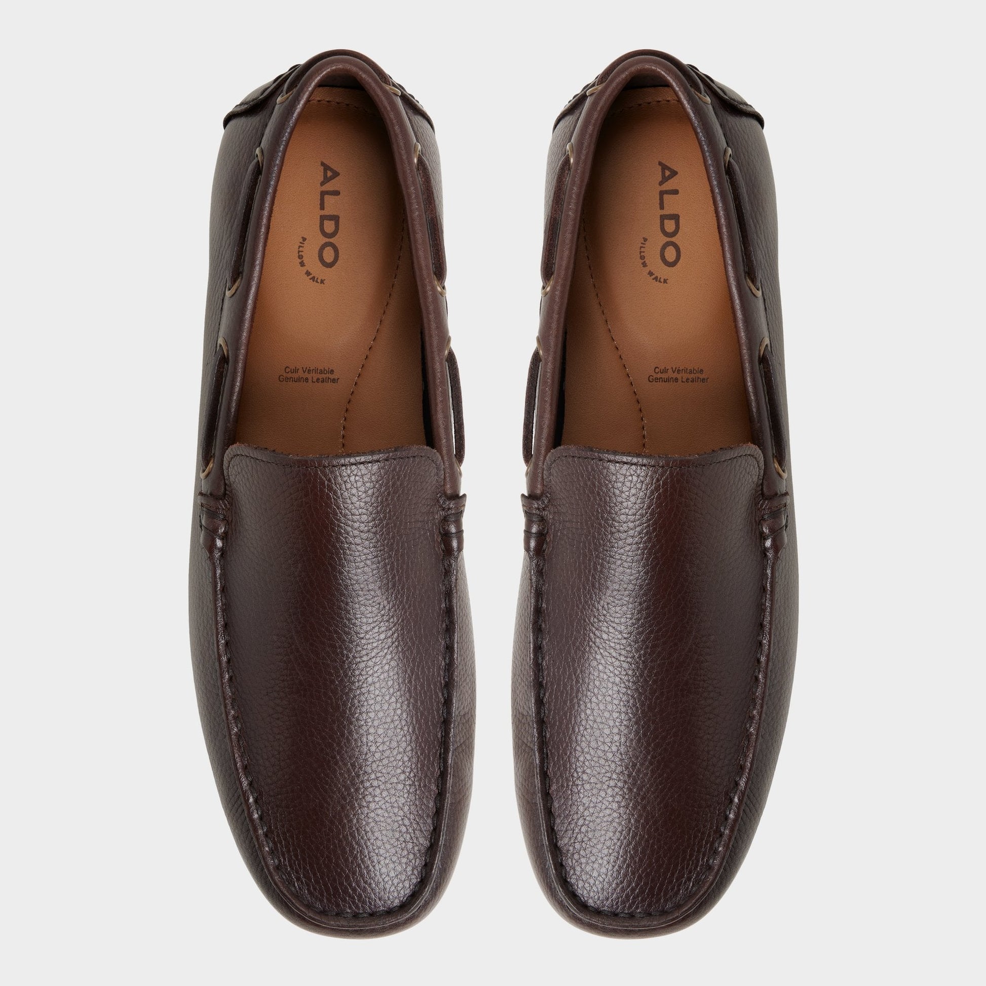 Horton in In Dark Brown - Driving shoe Aldo Dark brown