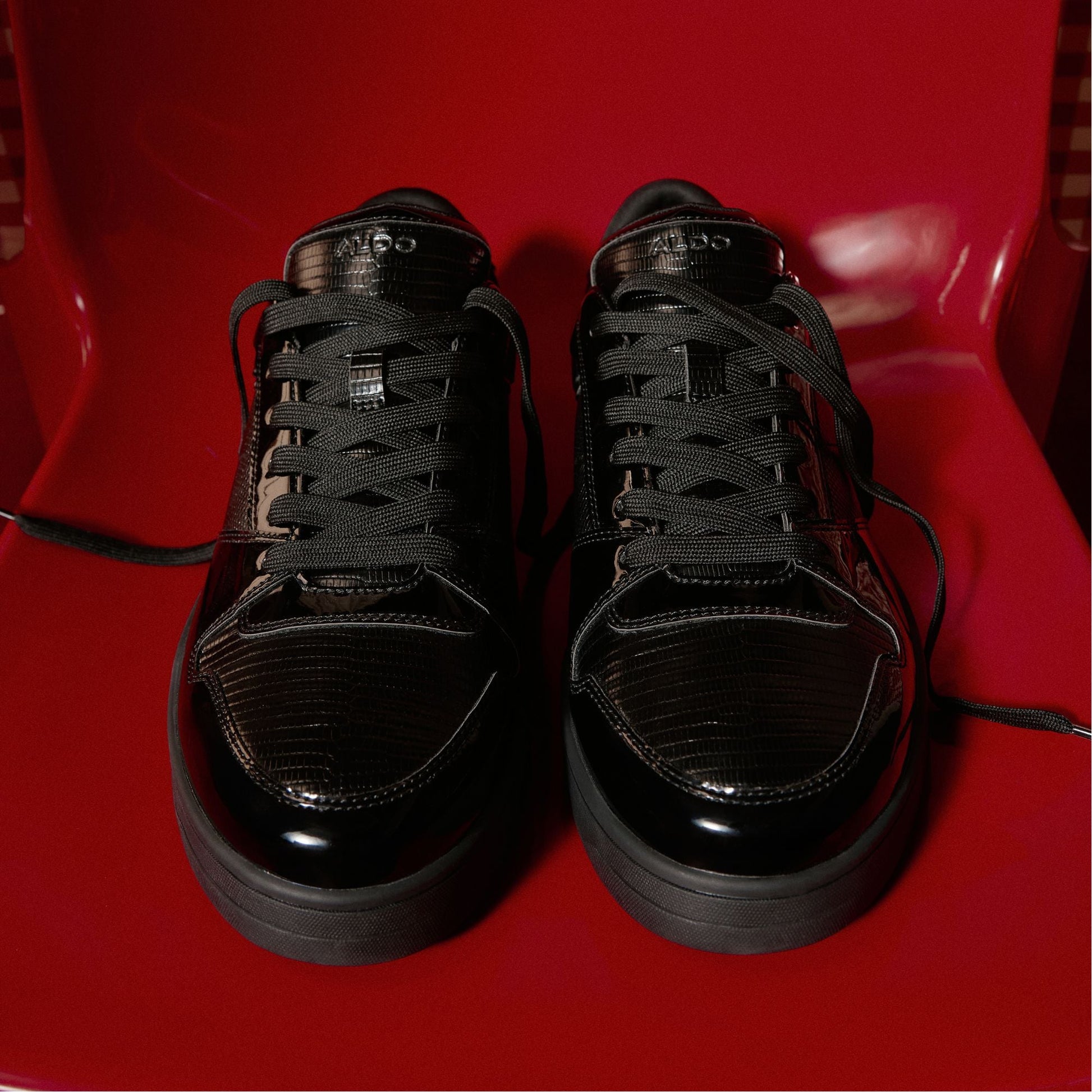 Zethan Black Synthetic Patent Men's Low top - Low top sneaker, Cup sole Aldo Black