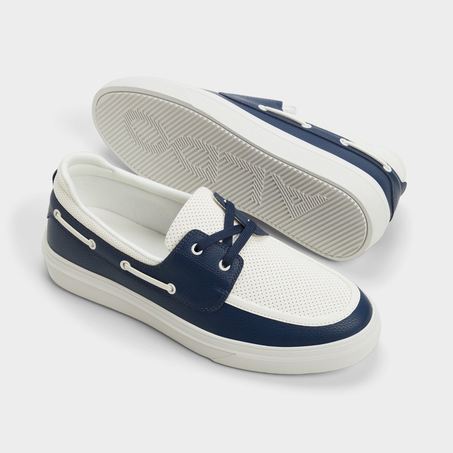 Wildwave White/Navy Men's Casual Shoes - Boat shoe Aldo White/Navy