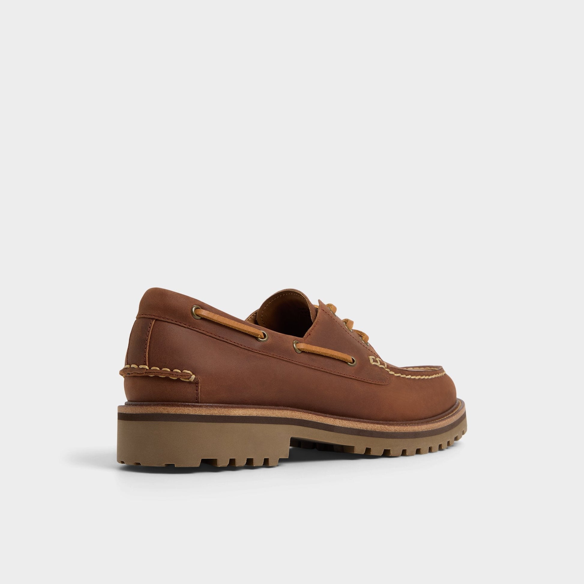 Cedric in Brown Overflow - Boat shoe Aldo Brown overflow
