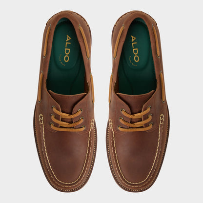 Cedric in Brown Overflow - Boat shoe Aldo Brown overflow