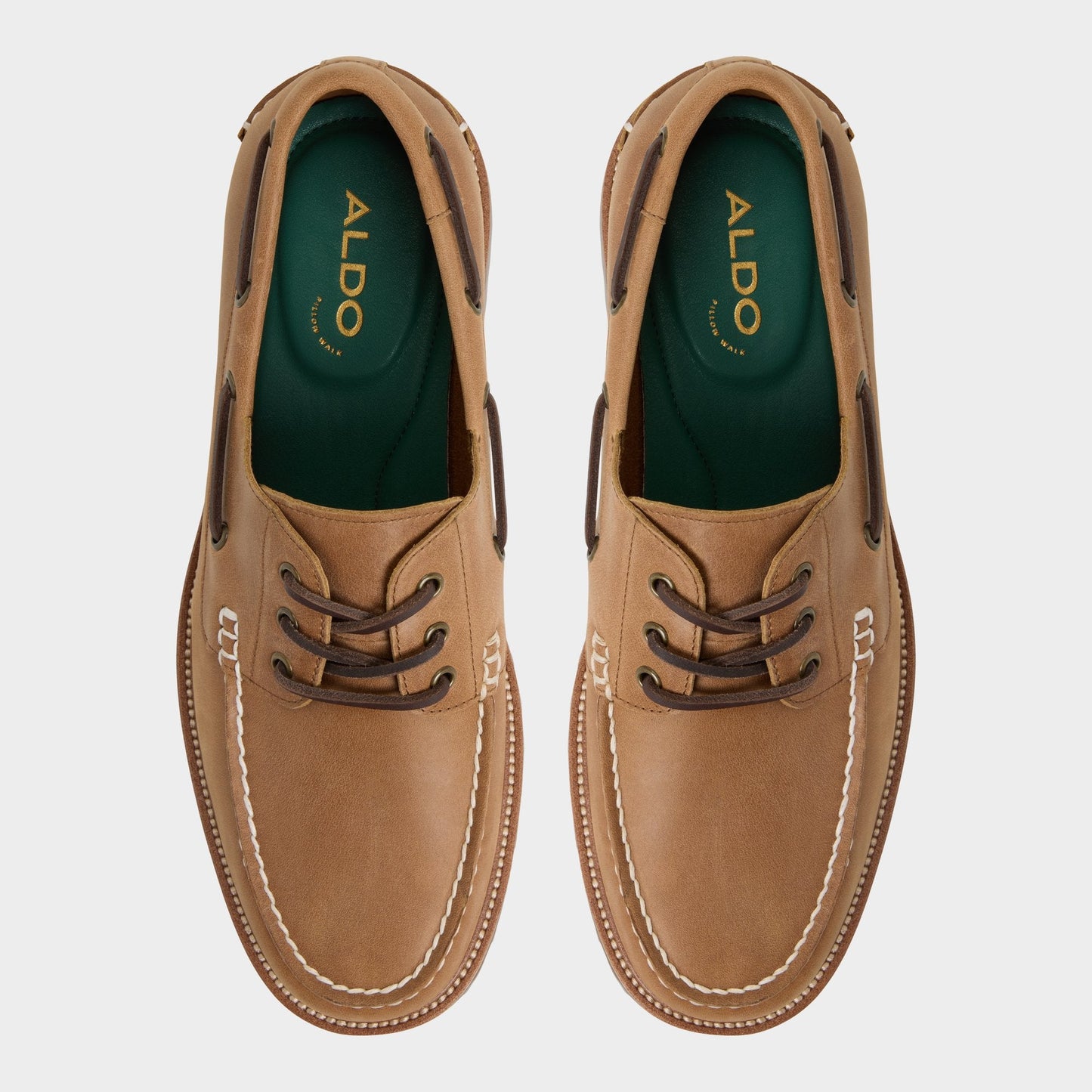 Cedric in Cognac - Boat shoe Aldo Cognac