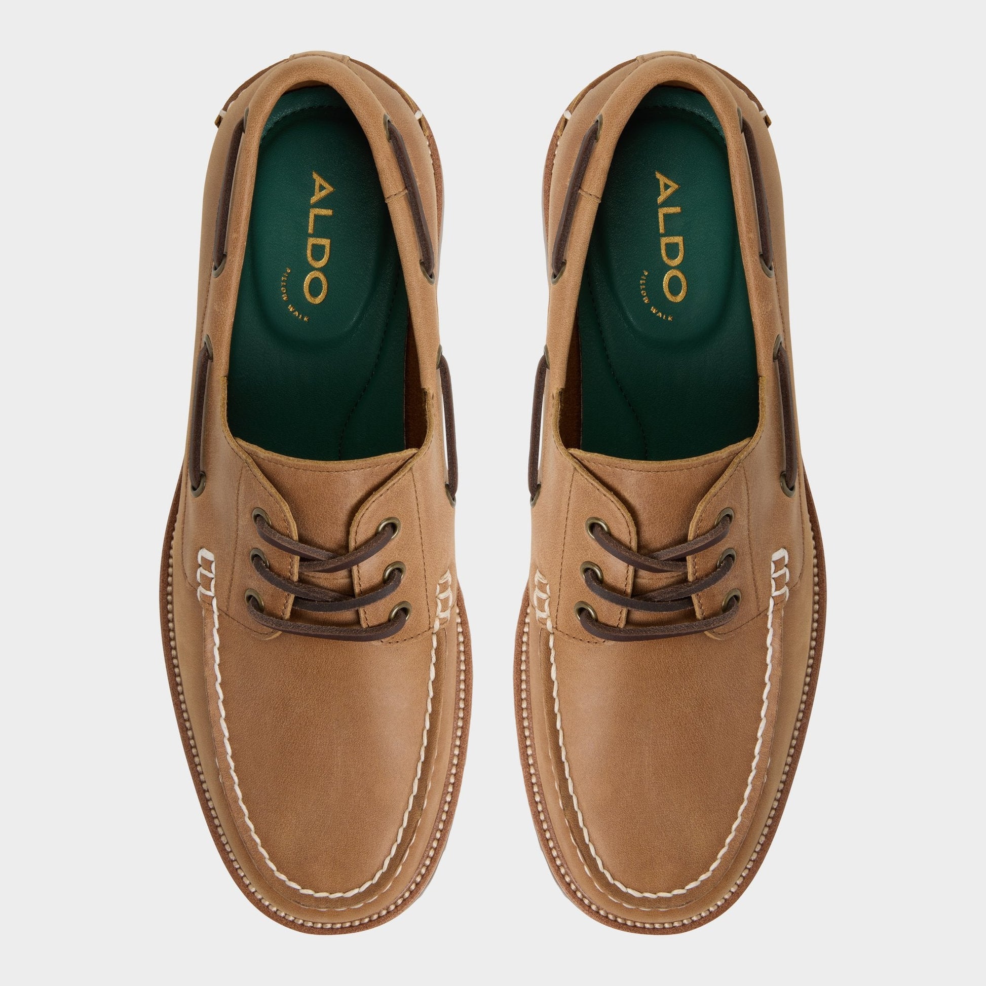 Cedric in Cognac - Boat shoe Aldo Cognac