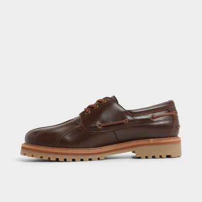 Finn in Medium Brown - Boat shoe, Lug sole Aldo Medium Brown