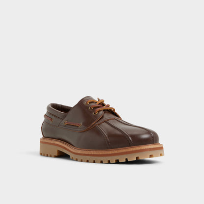 Finn in Medium Brown - Boat shoe, Lug sole Aldo Medium Brown
