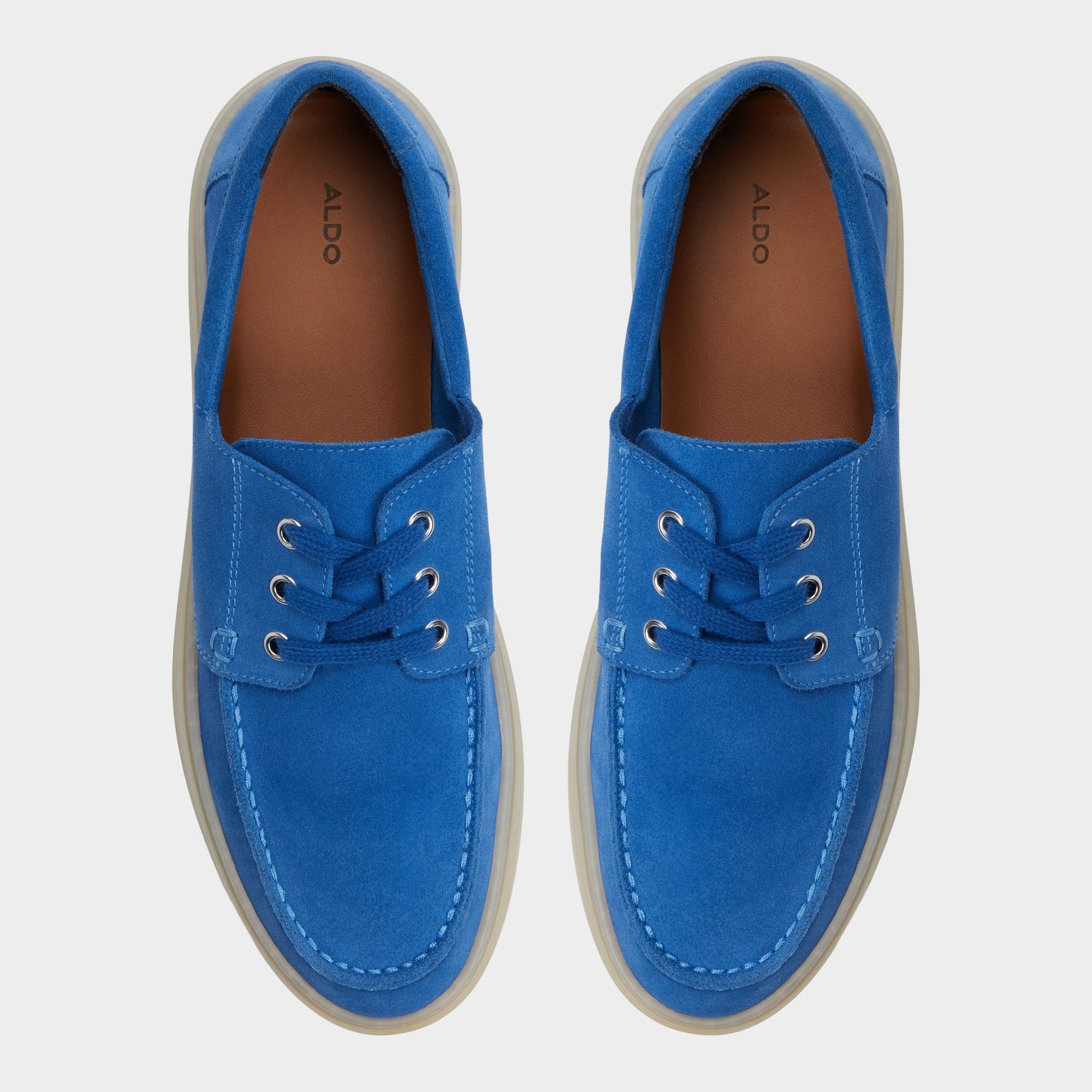 Stazo Medium Blue Men's Casual Shoes - Boat shoe Aldo Medium Blue