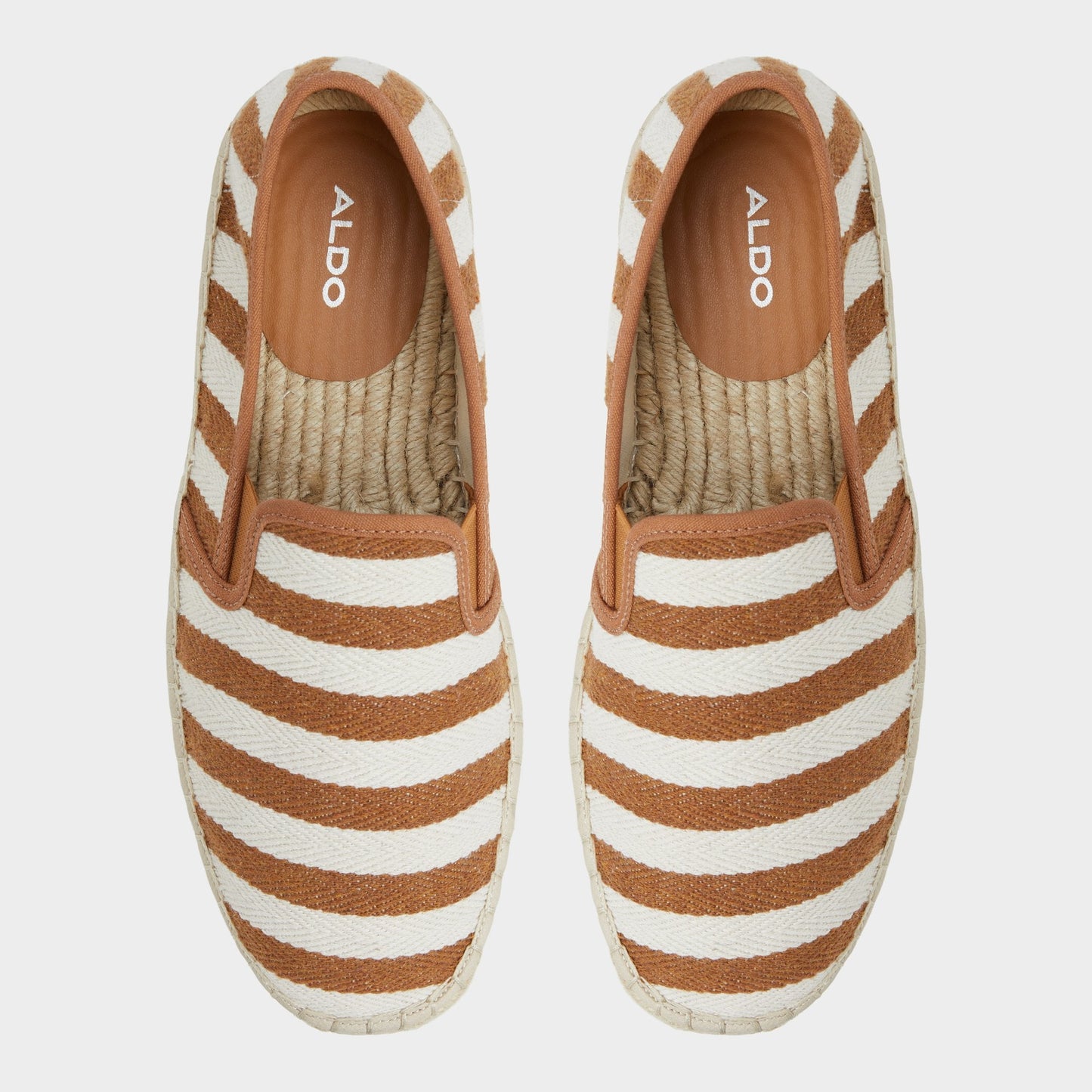 Johnney Cognac Textile Canvas Men's Espadrilles - Espadrille Aldo Cognac
