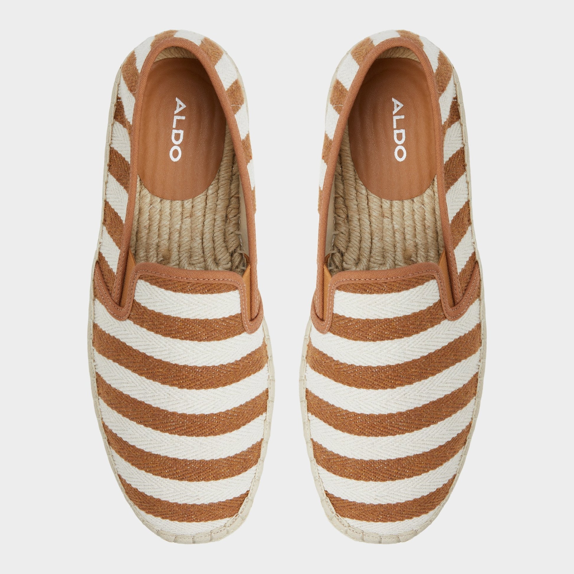 Johnney Cognac Textile Canvas Men's Espadrilles - Espadrille Aldo Cognac
