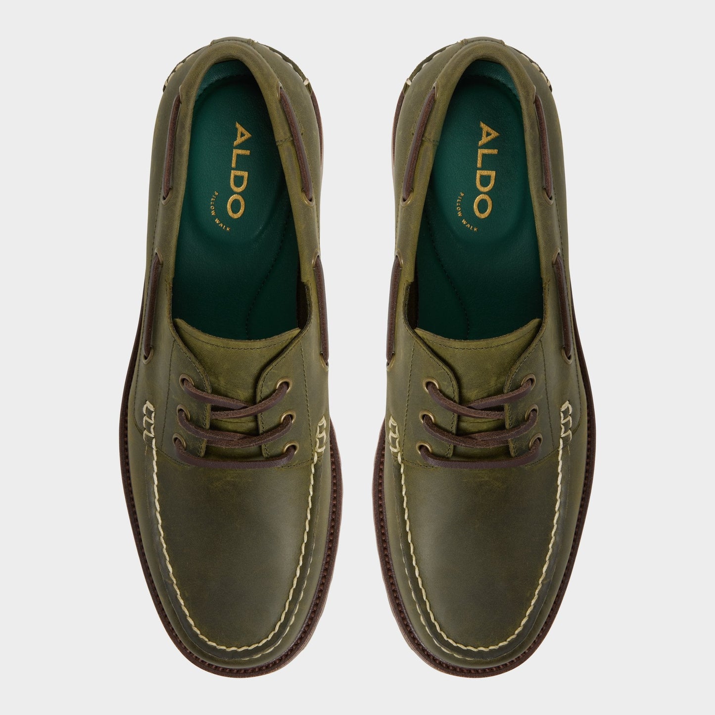 Cedric in Khaki - Boat shoe Aldo Khaki