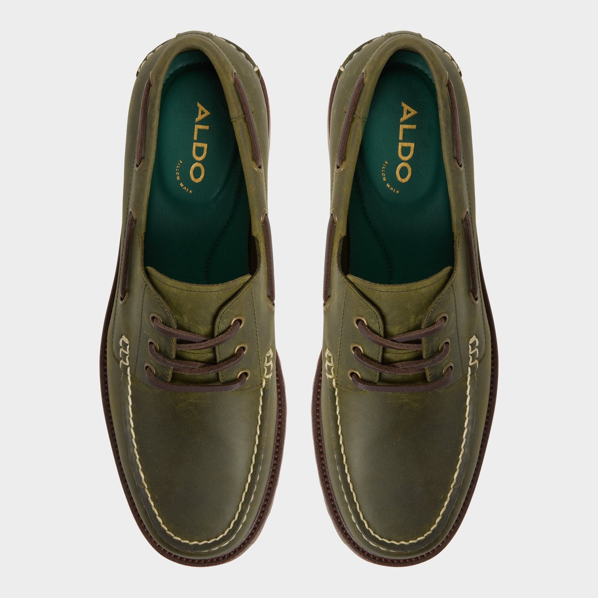 Cedric in Khaki - Boat shoe Aldo Khaki