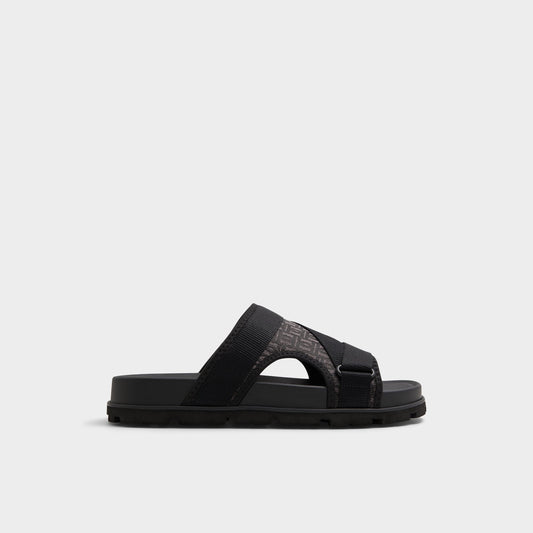 Deniels Open Black Men's Slides - Slide sandal Aldo Open black