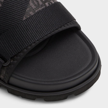 Deniels Open Black Men's Slides - Slide sandal Aldo Open black