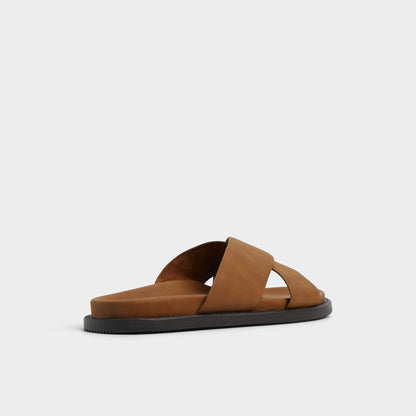 Marrin Cognac Men's Slides - Slide sandal Aldo Cognac