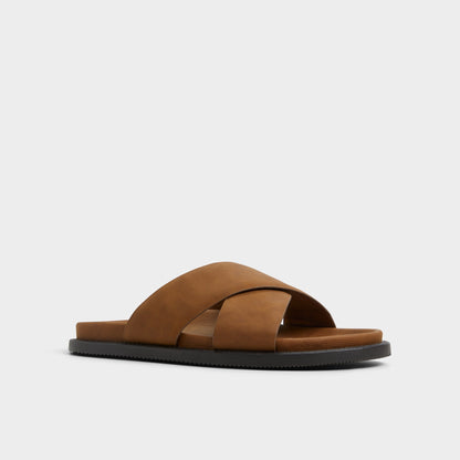 Marrin Cognac Men's Slides - Slide sandal Aldo Cognac