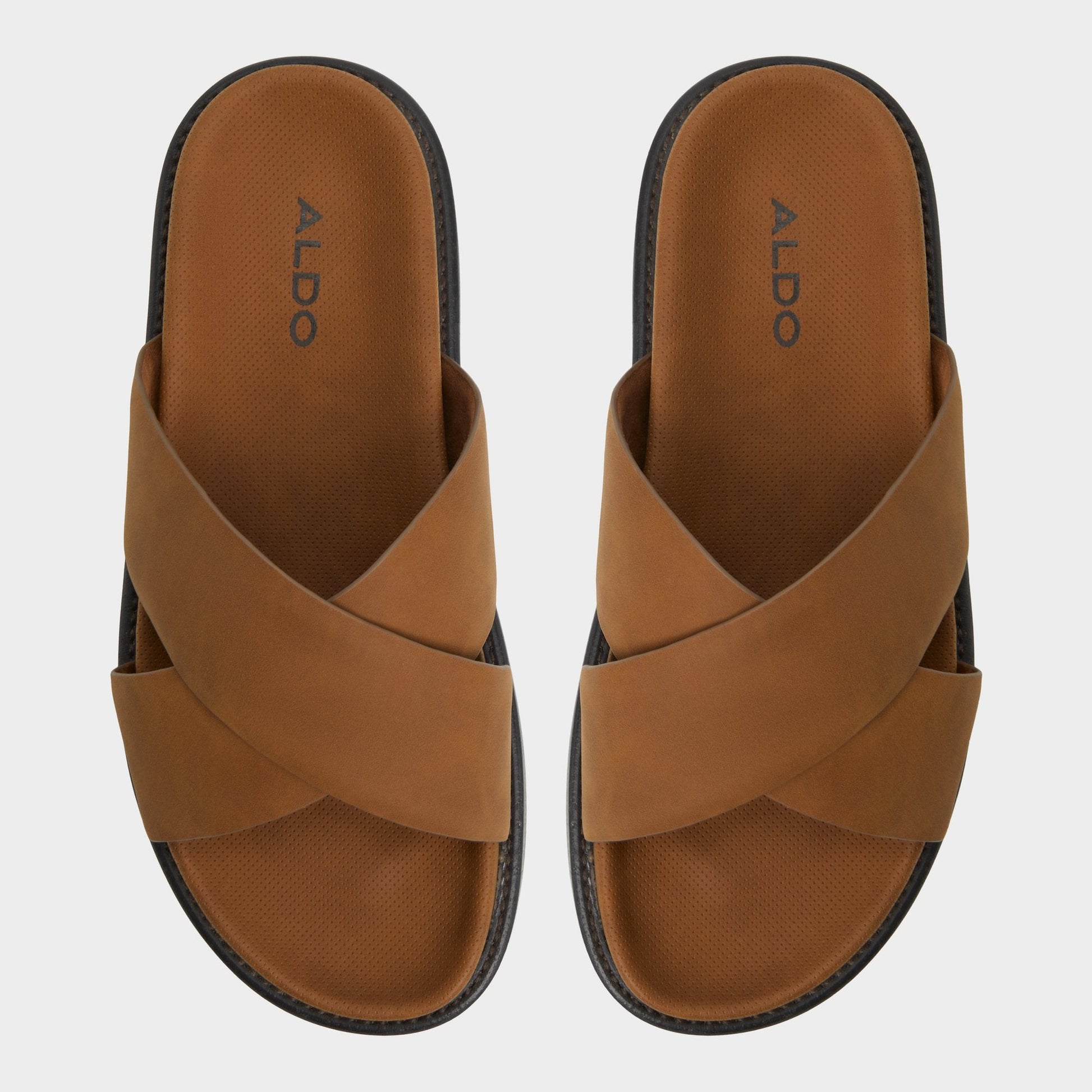 Marrin Cognac Men's Slides - Slide sandal Aldo Cognac