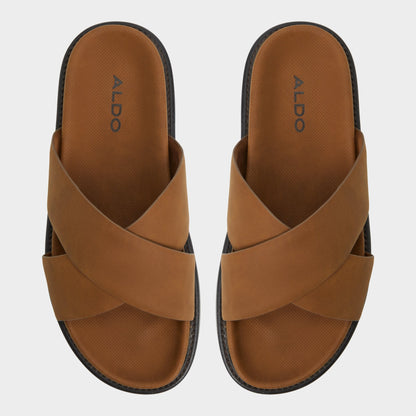 Marrin Cognac Men's Slides - Slide sandal Aldo Cognac