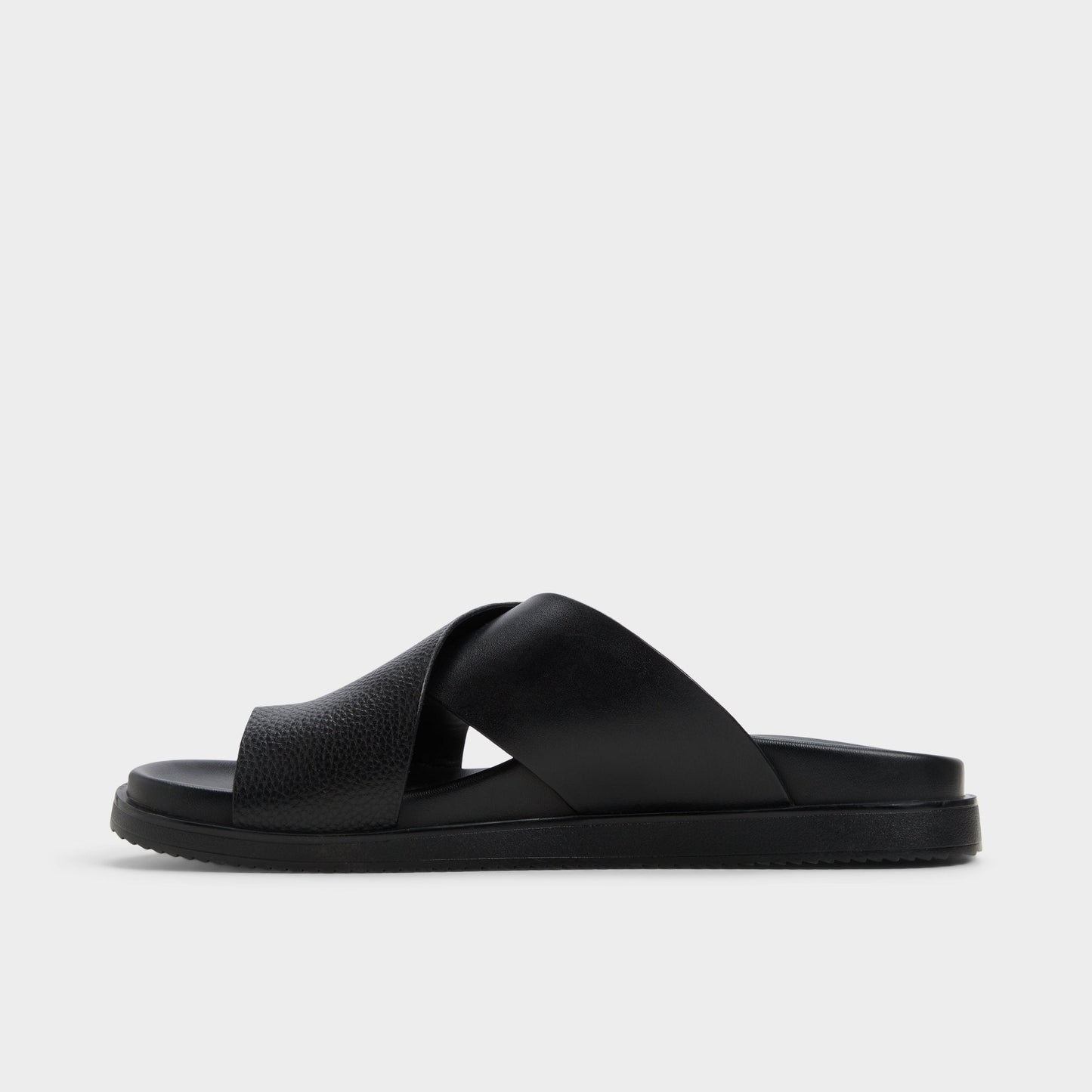 Darley Black Men's Sandals & Slides - Strappy flat sandal Aldo Black