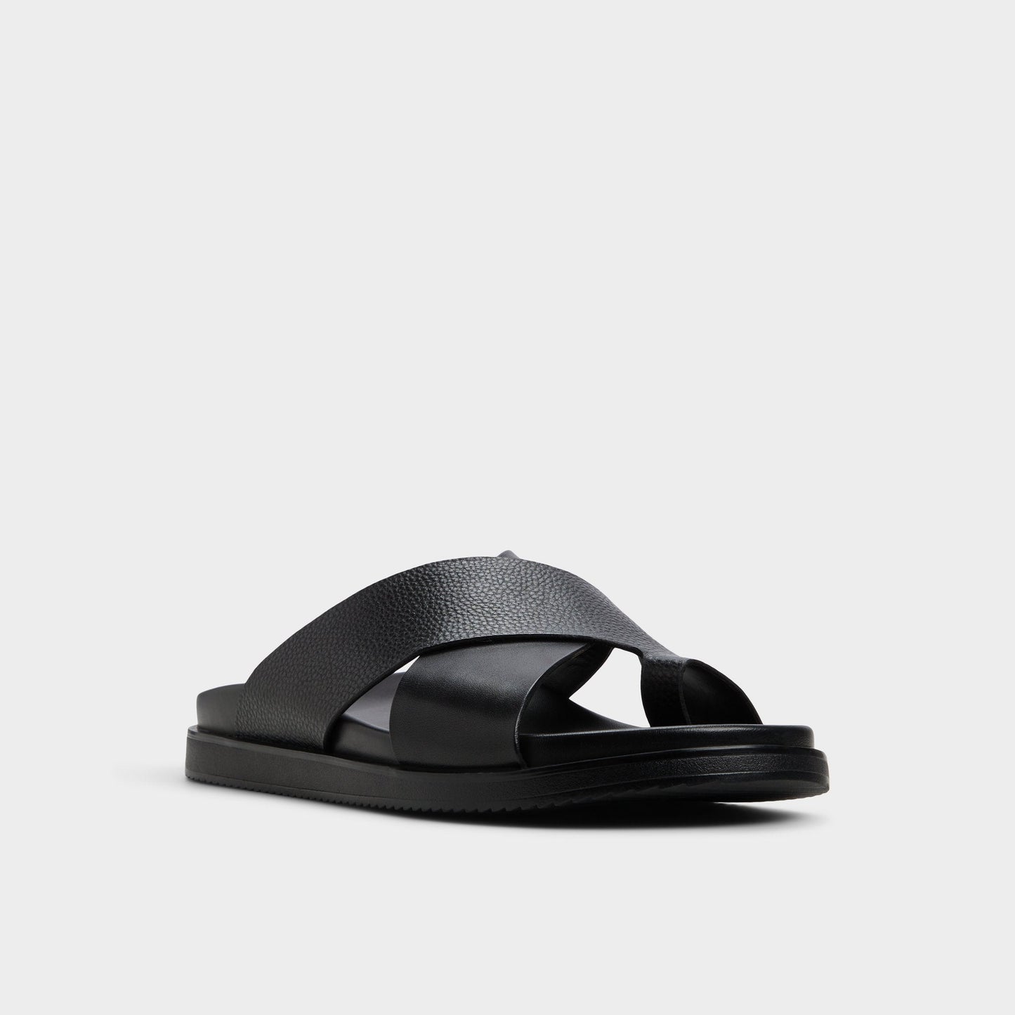 Darley Black Men's Sandals & Slides - Strappy flat sandal Aldo Black