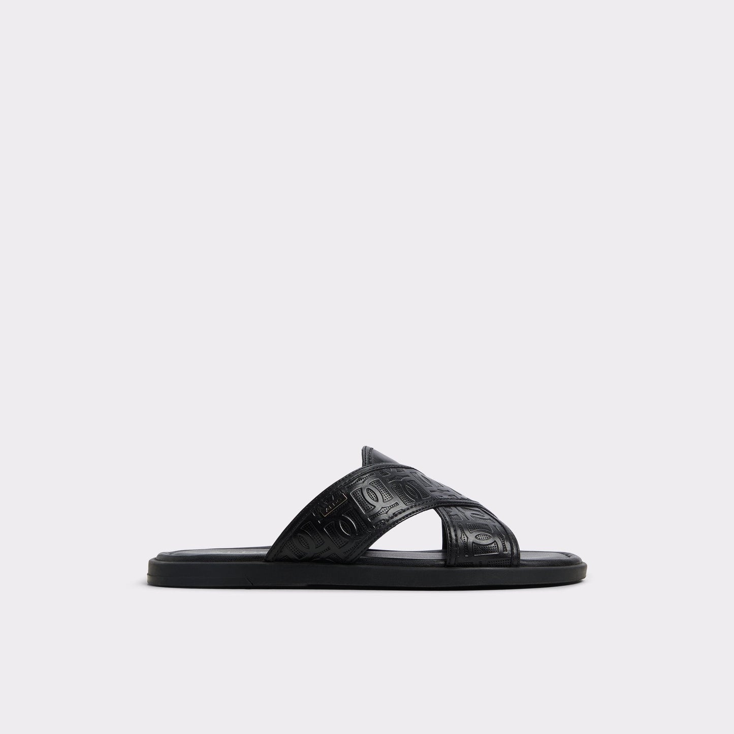 Olino Open Black Men's Slides - Slide sandal Aldo Open black