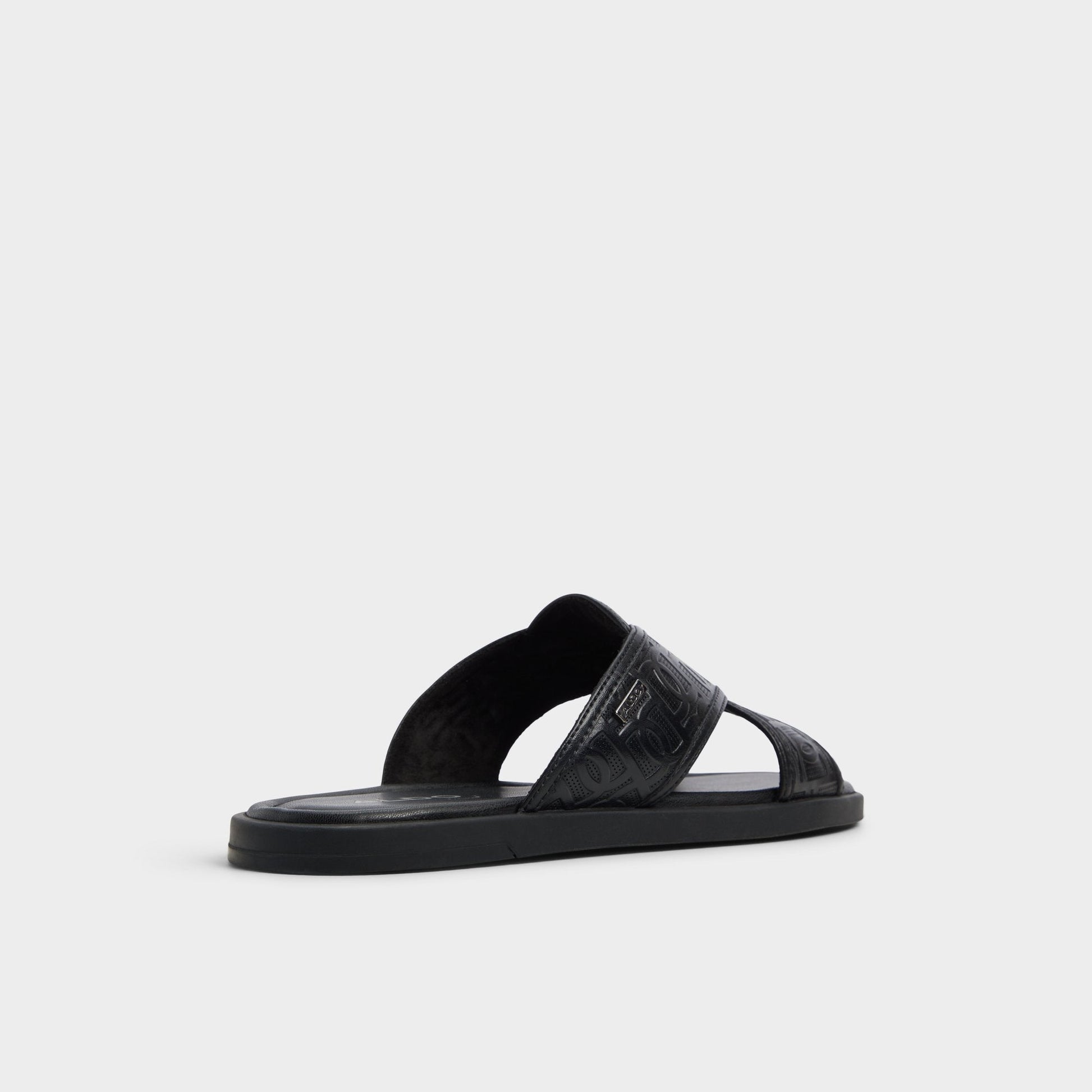 Olino Open Black Men's Slides - Slide sandal Aldo Open black