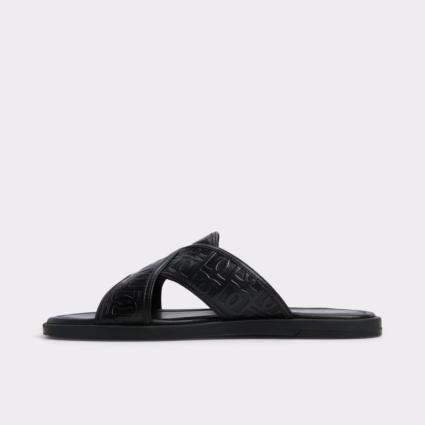 Olino Open Black Men's Slides - Slide sandal Aldo Open black