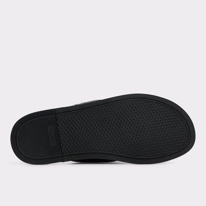Olino Open Black Men's Slides - Slide sandal Aldo Open black