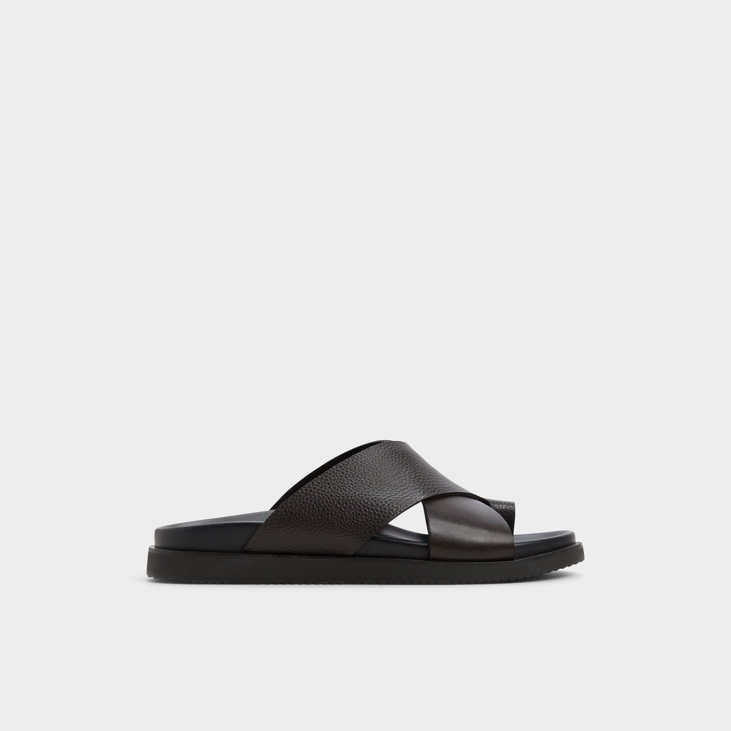 Darley Dark Brown Men's Sandals & Slides - Strappy flat sandal Aldo Dark brown