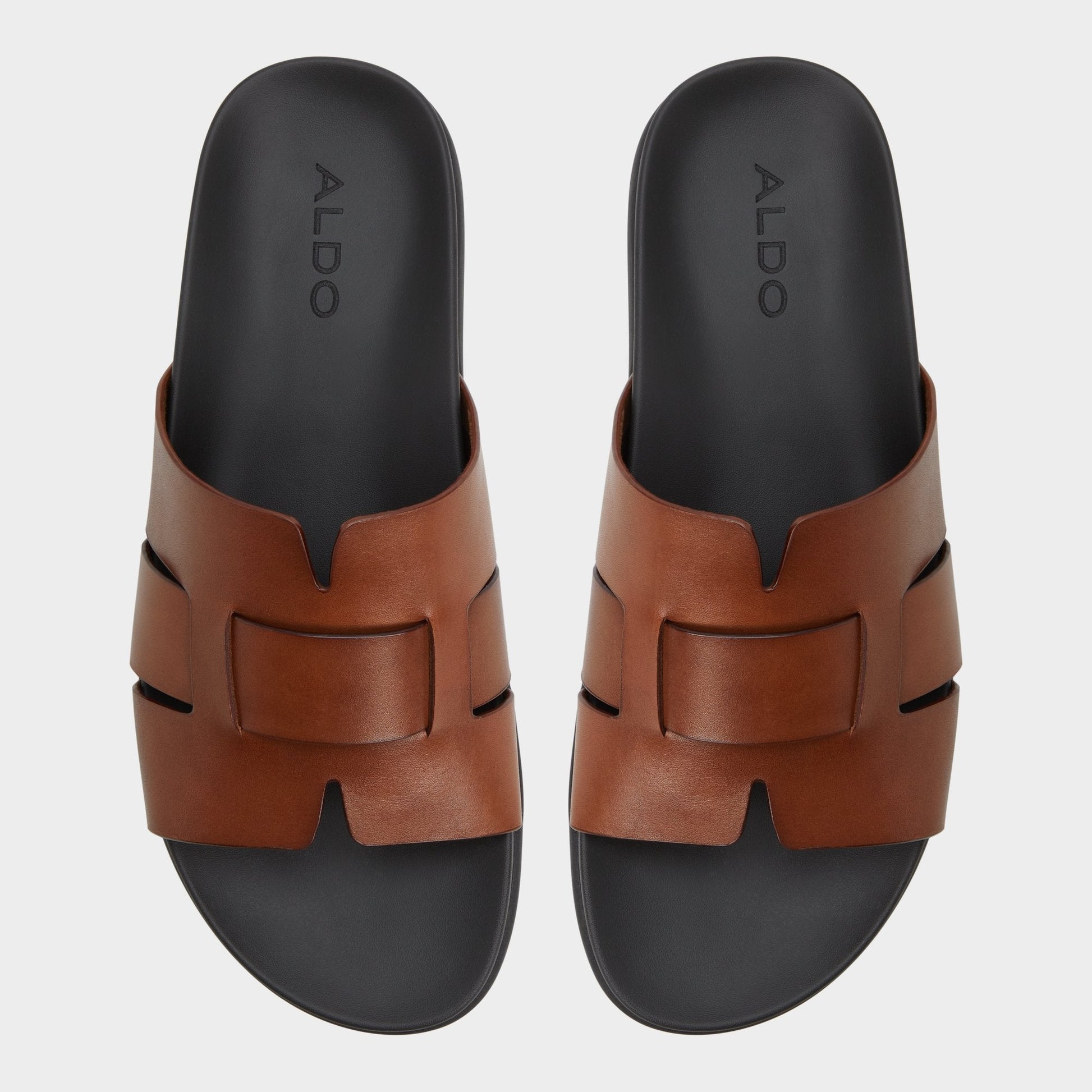 Padien Cognac Men's Sandals & Slides - Slide sandal Aldo Cognac